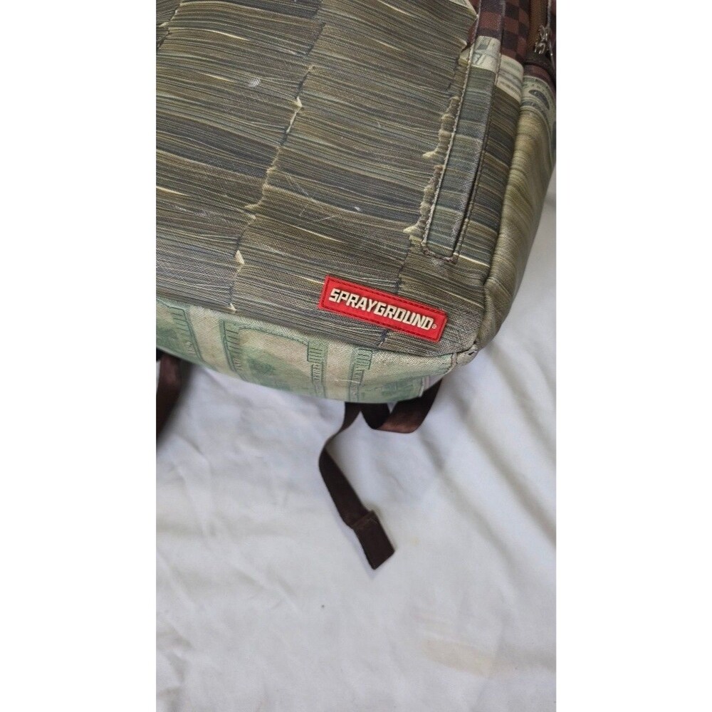 Sprayground Backpack Checker Money Stack Limited Edition Backpack - Picture 3 of 12